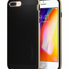 Case for iPhone 7/8 Plus ShockAbsorbent Layer with Rigid Bumper Frame Champagne