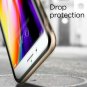 Case for iPhone 7/8 Plus ShockAbsorbent Layer with Rigid Bumper Frame Champagne