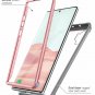 Case for Galaxy Note 10 Plus 2019 Release Dual Layer Rugged Clear Bumper Pink