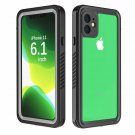 iPhone 11 Case 360 Full Body Builtin Screen Protector Shockproof Black/Clear