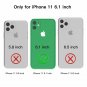 iPhone 11 Case 360 Full Body Builtin Screen Protector Shockproof Black/Clear