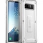 For Galaxy Note 8 Case Builtin Screen Protector FullBody Rugged Holster White