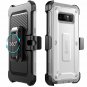 For Galaxy Note 8 Case Builtin Screen Protector FullBody Rugged Holster White