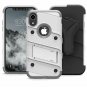 iPhone XR Case Military Grade Drop Tested Tempered Glass Screen Protector Gray