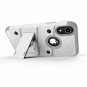 iPhone XR Case Military Grade Drop Tested Tempered Glass Screen Protector Gray