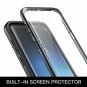 Case for Galaxy S9 Plus Crystal Clear Builtin Screen Protector Full Body Black