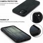 iPhone 11 Pro Max Case Premium Material Design Leather Hybrid Comfortable Black