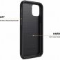 iPhone 11 Pro Max Case Premium Material Design Leather Hybrid Comfortable Black