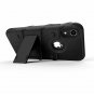 iPhone XR Case Military Grade Drop Tested Tempered Glass Screen Protector Black