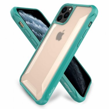 iPhone 11 Pro Max Case Hybrid Flexible TPU Bumper Cover Protection Slim Teal