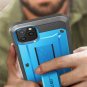 iPhone 11 Pro Case BuiltIn Screen Protector FullBody Rugged Holster Case Blue