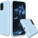 iPhone 11 Pro Max Case Shockproof Soft Silicone Cover with Premium Light Blue