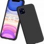 Case for iPhone 11 Full Covered Shockproof Silicone Cover Grid Pattern Black