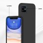 Case for iPhone 11 Full Covered Shockproof Silicone Cover Grid Pattern Black