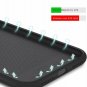 Case for iPhone 11 Full Covered Shockproof Silicone Cover Grid Pattern Black