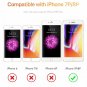 iPhone 7/8 Case Flower Pattern Soft Flexible TPU Ultra Thin Silent Forest/Pink