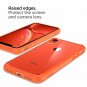 For iPhone XR Case Crystal Clear Transparency Supports Wireless Charging Coral