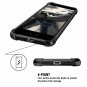 iPhone 7/8 Plus Slim Fit Tempered Glass Back Soft Silicone TPU Protective Black