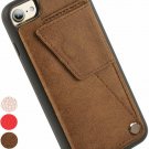 Case for iPhone 8/7 Leather Wallet Card Holder Slot with Money Pocket Brown