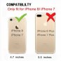 Case for iPhone 8/7 Leather Wallet Card Holder Slot with Money Pocket Brown