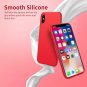 iPhone Xs Max Case Ultra Slim Fit Liquid Silicone Gel Cover Protective Red