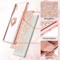 Samsung Galaxy Note 10 Plus Case Glitter Ring Kickstand Women Rose Gold