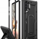 Case for Galaxy Note 10 Plus Military Grade FullBody Rugged with Kickstand Black