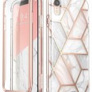 For iPhone XR Case FullBody Glitter Bumper Shock Absorption TPU Layer Marble,