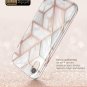 For iPhone XR Case FullBody Glitter Bumper Shock Absorption TPU Layer Marble,