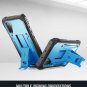 Case for Galaxy Note 10 with Kickstand Heavy Duty Military Grade Full Body Blue