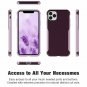 iPhone 11 Pro Max Case Scratch Resistant Hard PC  TPU Bumper Protective Purple