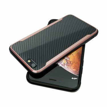 iPhone 6/6s Case Shockproof 12ft Drop Tested Carbon Fiber Case Lightweigh Rose