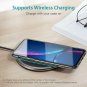 iPhone 11 Case Vertical Horizontal Stand Protective Soft TPU Transparent Black