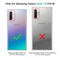 Samsung Galaxy Note 10 Case 360 FullBody Built in Screen Protection Black/Clear