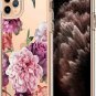 For Apple iPhone 11 Pro Max Case Flexible TPU Bumper Protective Rose Floral