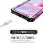 For iPhone 11 Pro Max Case Protective Hybrid Hard Cover Marble Lace Mandala