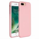 Case for iPhone 7/8 Plus Gel Rubber Full Body Protection Shockproof Rose Pink