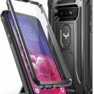 Case For Galaxy S10e Kickstand with Builtin Screen Shockproof Full Body Black