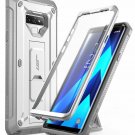 For Galaxy Note 9 Case with Built in Screen Protector Kickstand FullBody White