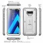 For Galaxy Note 9 Case with Built in Screen Protector Kickstand FullBody White