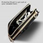 OnePlus 6T Case Leather Wallet 2in1 Folio Purse Credit Card Flip and Stand Black