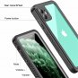 Case for iPhone 11 Built in Full Body Screen Waterproof Shockproof Black/Clear