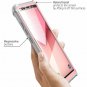 For Galaxy Note 8 Case Fullbody Rugged Clear Bumper with Builtin Screen Pink