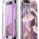 Case for iPhone 7/8 Plus Glitter Clear Bumper Fullbody builtin screen Ameth