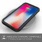 iPhone XR Case Military Grade Drop Tested Anodized Aluminum Polycarbonate Black