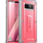 For Galaxy Note 8 Case Builtin Screen Protector FullBody Rugged Holster Pink