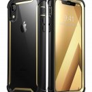 For iPhone XR 2018 Case FullBody Rugged Clear Bumper Multiple layers Gold
