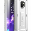 For Galaxy S9 Case BuiltIn Screen Protector Fullbody Rugged Holster 2018 White