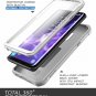 For Galaxy S9 Case BuiltIn Screen Protector Fullbody Rugged Holster 2018 White