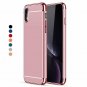 iPhone XR Case 3 in 1 Ultra Thin and Slim Hard Coated Non Slip Surface Rose Gold